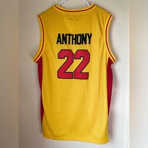 Melo Anthony denver and new york legend embroidered college / nba style custom